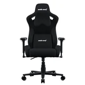 Fotele gamingowe - Fotel gamingowy do biura Anda Seat Kaiser 2 Frontier XL czarny materiałowy - miniaturka - grafika 1