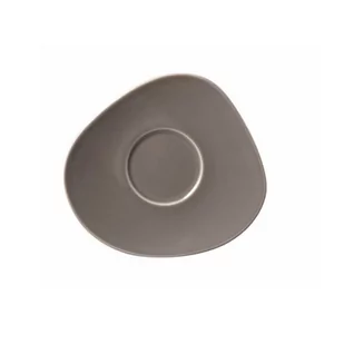 Szary porcelanowy spodek Villeroy & Boch Like Organic, 17,5 cm - Talerze - miniaturka - grafika 1
