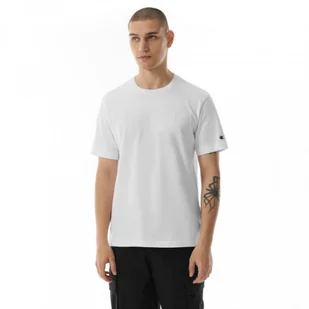 Męski t-shirt z nadrukiem Champion Rochester Crewneck T-shirt - biały - CHAMPION - Koszulki sportowe męskie - miniaturka - grafika 1