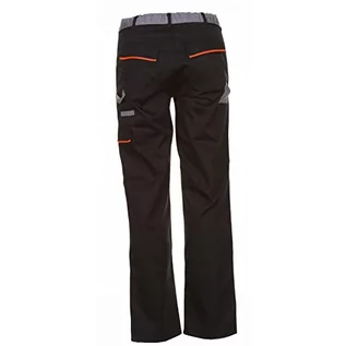 Spodenki męskie - Planam Rozmiar 25 Męskie spodnie Visline, czarne, pomarańczowe, cynkowe, model 2421 - grafika 1