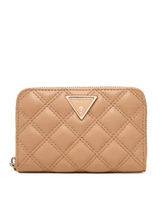 Guess Duży Portfel Damski Giully II Sgl SWQG96 73140 Beżowy - Portfele - miniaturka - grafika 1