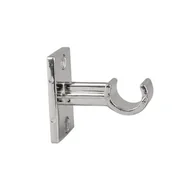 Karnisze - Wieszaki samoprzylepne do karniszy Cafe srebrne Bojanek - miniaturka - grafika 1