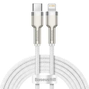 Baseus lightning - USB-C Cafule, PD, 20W, 2m biały - Kable USB - miniaturka - grafika 1