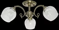Lampy sufitowe - ELEM Lampa sufitowa ze zdobionymi kloszami do salonu 9150/3 21QG z serii TAMIZA - miniaturka - grafika 1