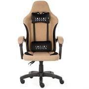 Fotele i krzesła biurowe - Fotel Gamingowy Infini System Brown z tkaniny - miniaturka - grafika 1