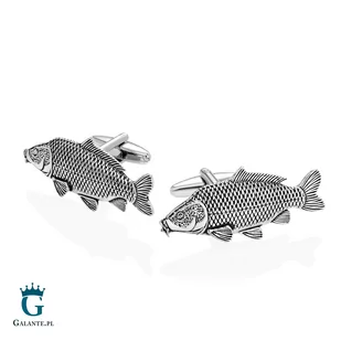 Spinki do mankietów X2 Ryba Karp - Spinki do mankietów i krawatów - miniaturka - grafika 2