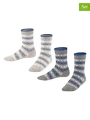 Skarpetki dla dzieci - ESPRIT Skarpety (2 pary) "Geo Pattern" w kolorze szarym - miniaturka - grafika 1