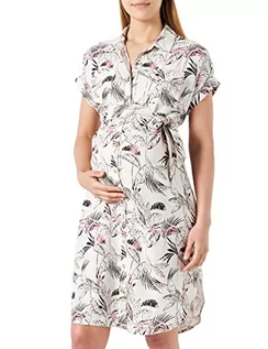 Sukienki ciążowe - Noppies Damska sukienka Colombo Nursing Short Sleeve All Over Print, Pristine - N021, 38 - grafika 1