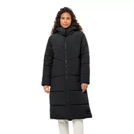 Kurtki damskie - Damski płaszcz ocieplany Jack Wolfskin KAROLINGER LONG COAT W phantom - XS - miniaturka - grafika 1