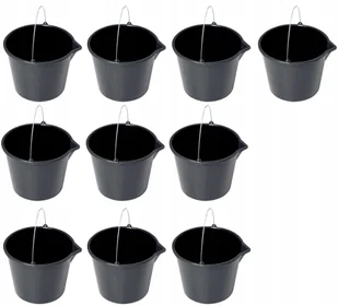 Prosperplast Wiadro czarne budowlane gospodarcze Bucket IWIR05 - Miotły, szufle, mopy - miniaturka - grafika 2