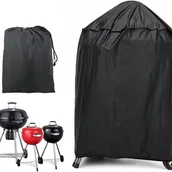 Pokrowce na grilla - Pokrowiec na grilla Kettle BBQ, wytrzymały, wodoodporny, okrągły, wiatroodporny pokrowiec na grilla, pokrowiec na grilla zewnętrznego z - miniaturka - grafika 1