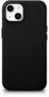 Etui i futerały do telefonów - iCarer Litchi Premium Leather Case skórzane etui iPhone 14 magnetyczne z MagSafe czarny (WMI14220709-BK) - miniaturka - grafika 1