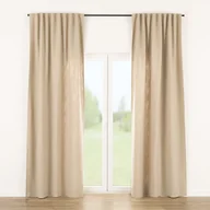 Zasłony - Zasłona gotowa na taśmie marszczącej 140x280cm sand 1 szt. - miniaturka - grafika 1