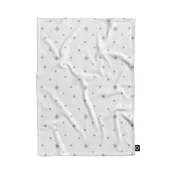 Koce - Koc pluszowy XMAS wzór XM61 | Świąteczne gwiazdki na białym tle 135 x 100 cm - miniaturka - grafika 1