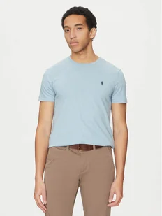 Polo Ralph Lauren T-Shirt 710671438420 Niebieski Slim Fit - Koszulki męskie - miniaturka - grafika 1