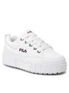 Buty dla dziewczynek - Fila Sneakersy Sandblast Kids FFK0038.10004 Biały - miniaturka - grafika 1