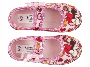 Kapcie Dziecięce Do Przedszkola na Rzep Baleriny Miękkie MYSZKA MINNIE r.27 - Buty dla dziewczynek - miniaturka - grafika 1