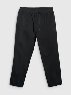 4F Spodnie casual z przeszytym kantem męskie - czarne 3XL - Spodnie męskie - miniaturka - grafika 1