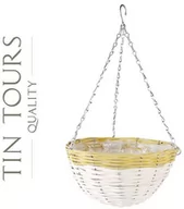 Kwietniki - WIKLINOWY KOSZ WISZĄCY NA KWIATY 28x28x15/50 cm - miniaturka - grafika 1