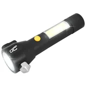 Latarki - LTC Latarka LTC LTC Latarka ręczna ewakuacyjna LED COB 6W/3W aku 6800mAh ład.mini USB NEW - miniaturka - grafika 1