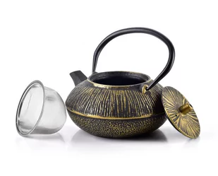ALOR DZBANEK 800ml CZARNO ZŁOTY COOKINI 16x19xh16cm - Dzbanki i imbryki - miniaturka - grafika 2