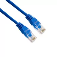 Patchcordy - 4World Kabel krosowy RJ45 (osłonka zalewana, Cat. 5e UTP, 10m, niebieski, retail) 04721 - miniaturka - grafika 1