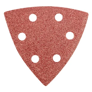 Papier ścierny delta na rzep 93 x 93 mm K 60, 5 szt,, z otworami GRAPHITE - Materiały ścierne - miniaturka - grafika 1
