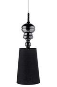 Lampy sufitowe - KingHome Lampa wisząca QUEEN 18 czarna 1018S1.BLACK - miniaturka - grafika 1