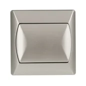 Wyłączniki światła i elektryczne - Ospel Włącznik pojedynczy AKCENT satynowy - miniaturka - grafika 1