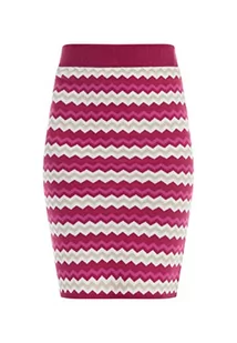 faina Spódnica midi z dzianiny damska 11026719, Różowy, wielokolorowy, M - Spódnice - miniaturka - grafika 1