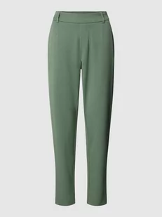 Spodnie materiałowe o kroju slim fit z zakładkami w pasie model ‘VARONE’ - Spodnie sportowe damskie - miniaturka - grafika 1