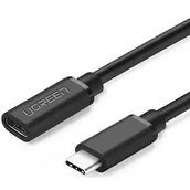 Kable USB - UGREEN kabel USB Typ C Męski Żeński 0,5m Czarny - miniaturka - grafika 1