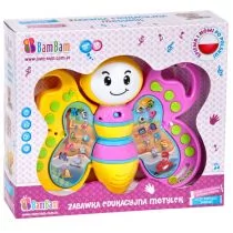 Bam Bam Zabawka edukacyjna Motyl 334781 - Zabawki interaktywne dla dzieci - miniaturka - grafika 1