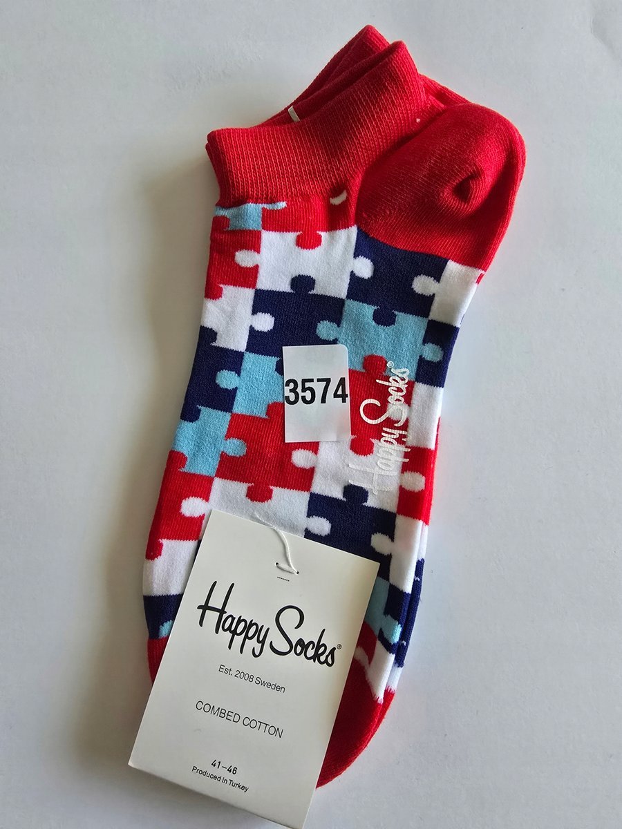 Kolorowe skarpety Happy Socks stopki unisex rozmiar 41-46 (3574)