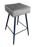 Taborety i hokery - Hoker krzesło barowe Max podstawa czarna MG17 - miniaturka - grafika 1