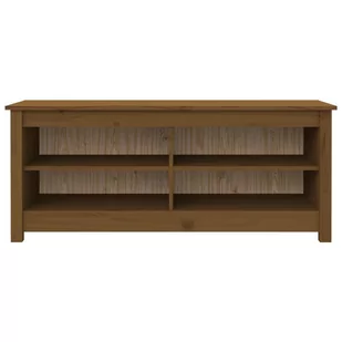 Lumarko Szafka na buty, miodowy brąz, 110x38x45,5 cm, drewno sosnowe - Szafki na buty - miniaturka - grafika 4