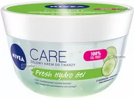 Kremy do twarzy - Nivea - CARE - Fresh Hydro Gel - Żelowy krem do twarzy - OGÓREK I KWAS HIALURONOWY - 100 ml - miniaturka - grafika 1