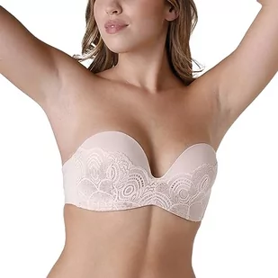 Wonderbra Biustonosz damski Ultimate Strapless, Creamy Pearl, 80E - Biustonosze - miniaturka - grafika 1
