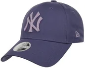 Czapki i chusty sportowe męskie - 9Forty WMNS Metallic Yankees Cap by New Era, niebieski, One Size - miniaturka - grafika 1