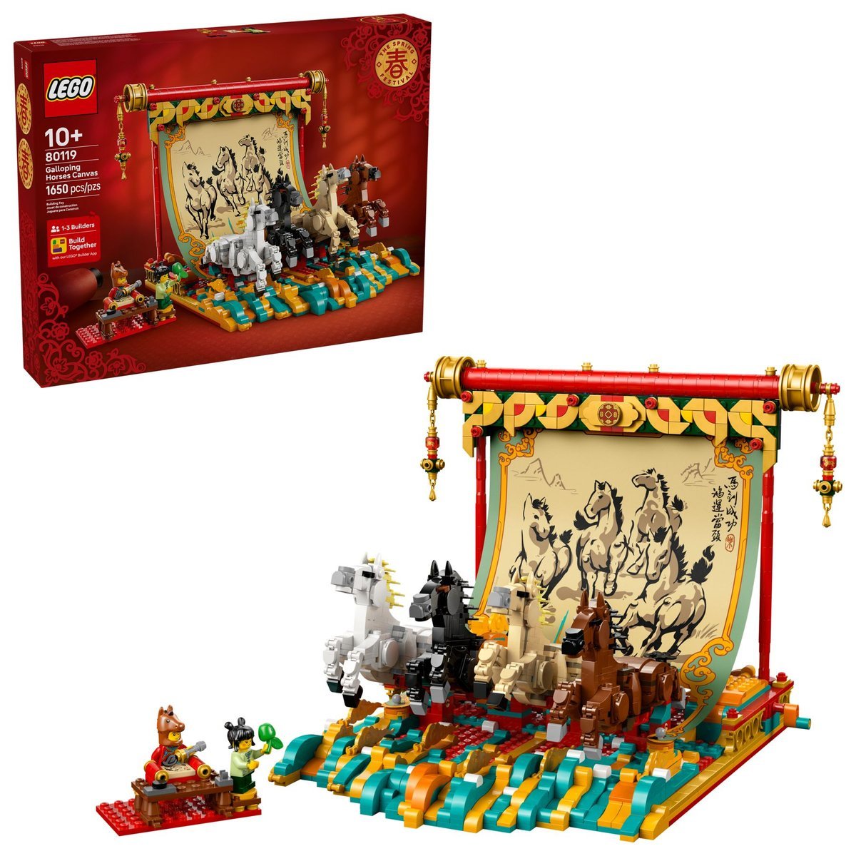 LEGO 80119 Inne - Obraz z galopującymi końmi