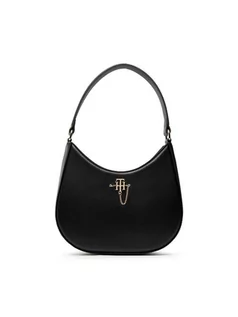 Torebki damskie - Tommy Hilfiger Torebka Th Chain Shoulder Bag AW0AW11341 Czarny - grafika 1