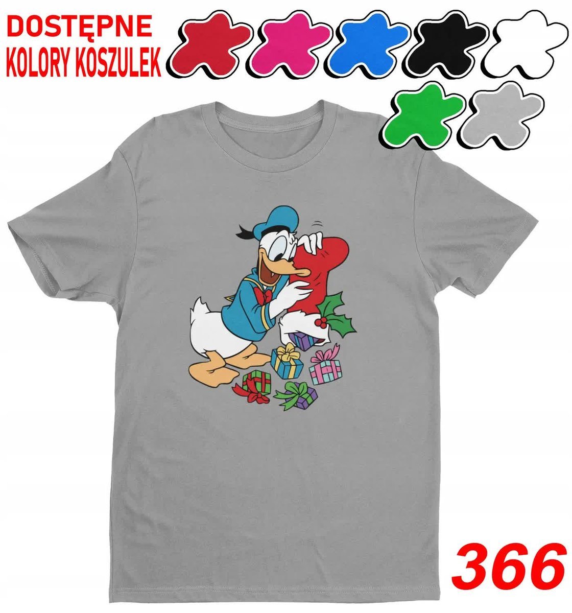 Dziecięca Koszulka Z Nadr.Święta Prezent Minnie Miki Pluto Kaczor-L 146-152