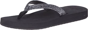 Reef Damskie japonki Star Cushion Sassy, Czarny Black Silver Bls, 35 EU - Klapki i japonki damskie - miniaturka - grafika 1