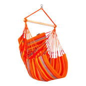 Fotele ogrodowe wiszące - Fotel hamakowy La Siesta Domingo Basic Kolor: czerwony - miniaturka - grafika 1