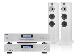 Rotel A14 MKII (srebrny) + CD14 MKII (srebrny) + 603 S3 (biały) - Zestawy stereo - miniaturka - grafika 1