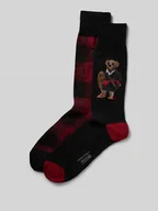 Skarpetki męskie - Skarpety z nadrukiem z logo w zestawie 2 szt. - miniaturka - grafika 1