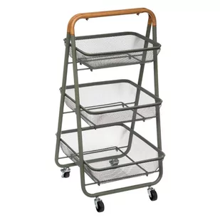 Wózek łazienkowy TRIO 3 poziomy metalowy 174571 - Akcesoria łazienkowe - miniaturka - grafika 1