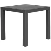 Stoły ogrodowe - Beliani Stół ogrodowy 80 x 80 cm szary FOSSANO - miniaturka - grafika 1