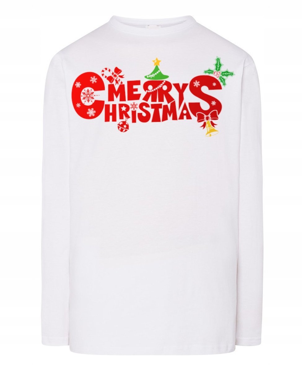 Longsleeve nadruk Merry Christmas Święta Rozm.5XL