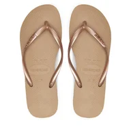 Klapki i japonki damskie - Japonki Havaianas 4000030.3581 Złoty - miniaturka - grafika 1